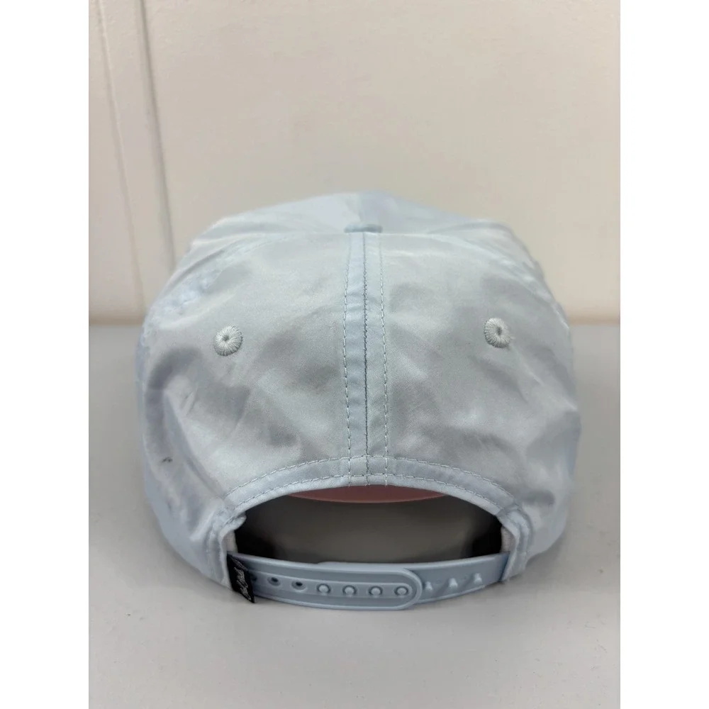 Bad Birdie Hat Snap Back Cap One Size Blue Satin Member Rope Golf Mens